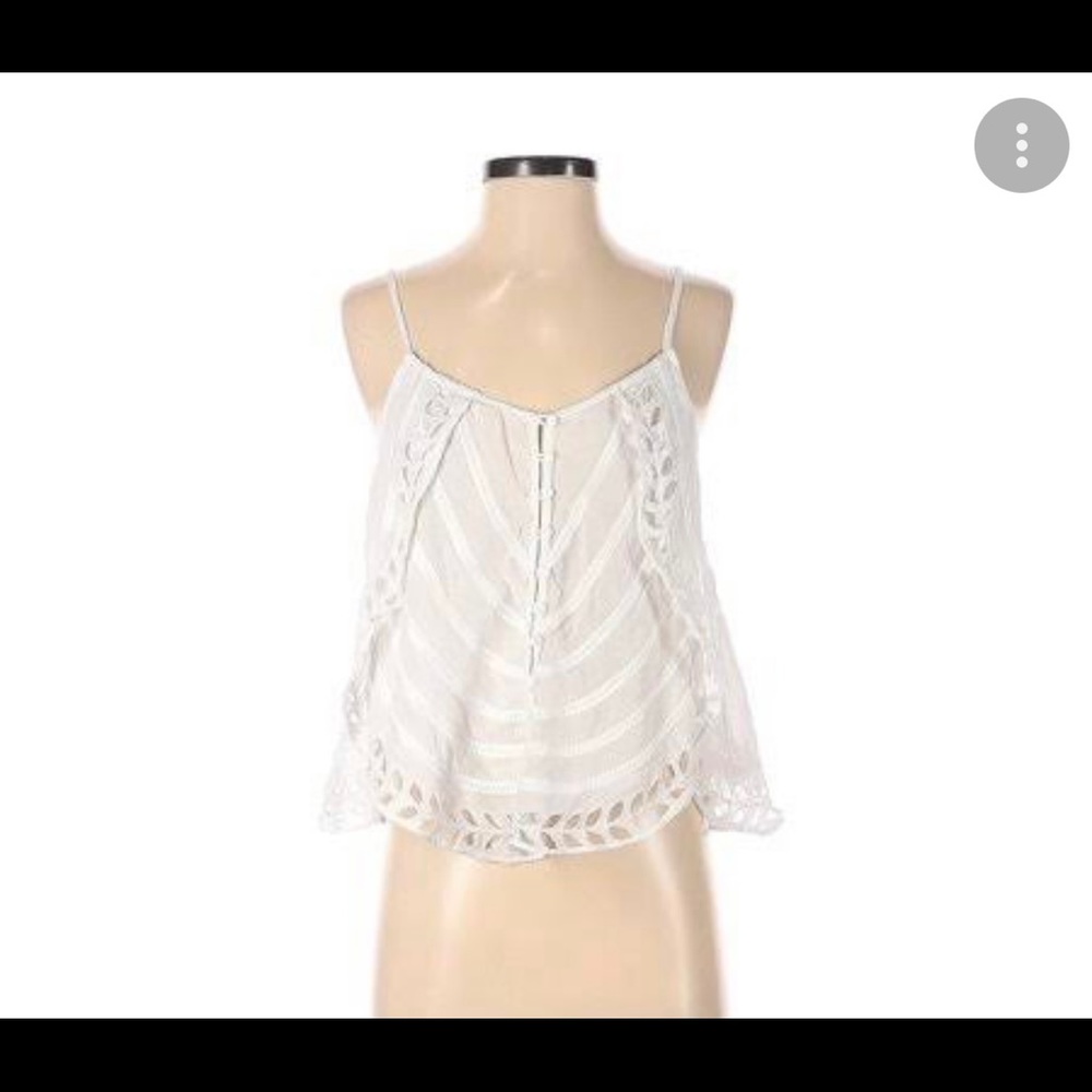 Free People white flowy tank